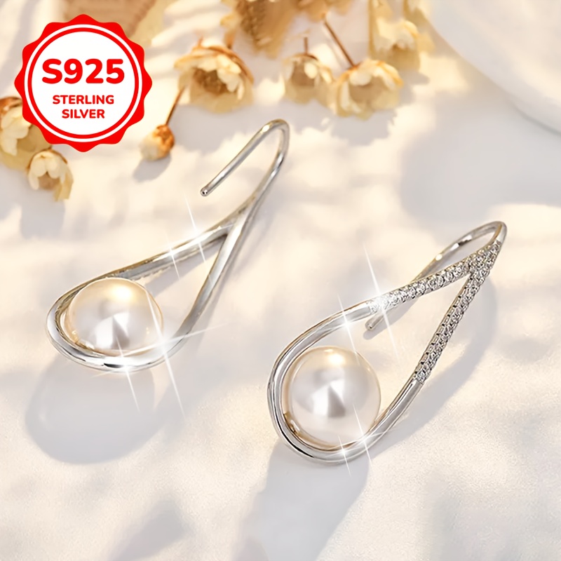 925 Silver Water Drop Earrings, Women's Fashion Jewelry